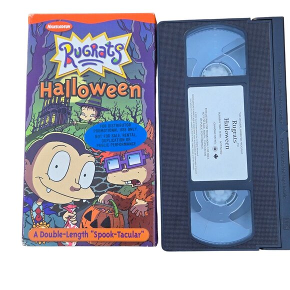 Nickelodeon Rugrats Halloween VHS Tape Spook Tacular 2002 Promo Edition Screener - Picture 1 of 11
